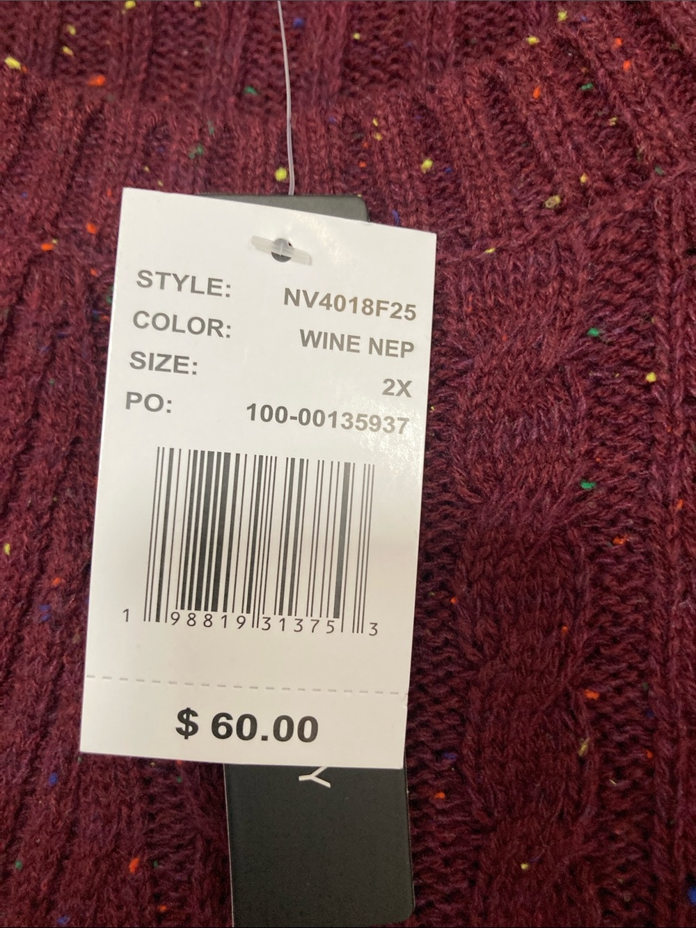 Napa valley pullover sweater size 2X - Picture 7 of 17